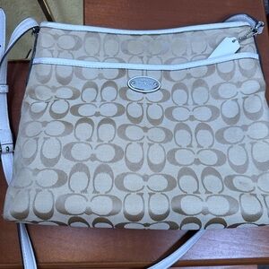 Coach Tan Signature Crossbody Bag